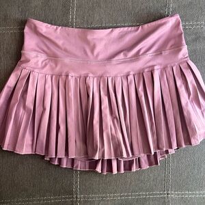 Gold Hinge Pleated light Mauve Women’s Skirt